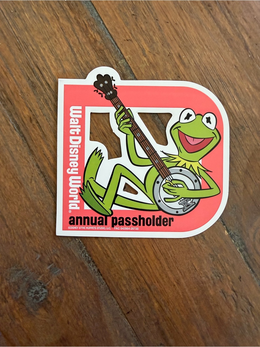 NEW 2026 - Kermit Disney Annual Passholder Magnet